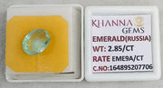 2.85/CT Natural Panna Stone with Govt. Lab Certificate-16489S207706